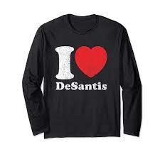 Amazon.com: Retro I Love Ron DeSantis Long Sleeve T-Shirt : Clothing, Shoes  & Jewelry