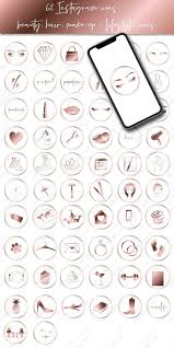 Instagram Story Highlight Icons Beauty Makeup Rose Gold Etsy Instagram Story Story Highlights Beauty Icons