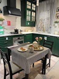 I'm looking at doing the dark green bodbyn kitchen cabinets and have a couple of q's. Ikea Bodbyn Dark Green Kitchen In 2021 Ikea Kitchen Design Dark Green Kitchen Ikea Bodbyn Kitchen