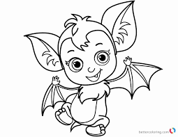 Halloween Bat Coloring Page Awesome Cute Vampirina Coloring Pages Batty Free Printable Bat Coloring Pages Halloween Coloring Sheets Halloween Coloring Book