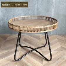 Great savings & free delivery / collection on many items. Modern Simple Rattan Leisure Table Iron Log Table Mesa De Centro Minimalist Side Tables Furniture Tray Table Coffee Table Books Coffee Tables Aliexpress
