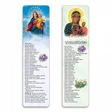 Litania loretańska do matki bożej to modlitwa, którą tradycyjnie odmawiamy na nabożeństwach majowych. Zakladka Do Ksiazki Litania Loretanska Zakladki Papierowe