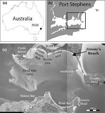 A Location Of Port Stephens Nsw Australia B Map Showing