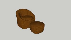 Pocket sprung open coil memory foam latex orthopaedic ottoman adjustable hotel beds divan bases view all divan beds bed frames. Single Sofa Chair With Ottoman 3d Warehouse