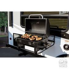 Portable Rv Barbeque Grill Black Camping Meals Camping Supplies Barbeque Grill
