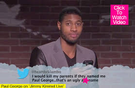 The beautiful quinn lundberg is the wife of american actor, writer, and comedian zach galifianakis. Video Paul George In Nba Mean Tweets More Funny Jimmy Kimmel Live Skit Hollywood Life
