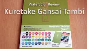Kuretake Gansai Tambi 36 Colors Set Watercolor Review