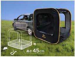 makuake 車中泊とキャンプがもっと快適に 車に連結できるテントcarsule カースル makuake マクアケ キャンプ ポップアップテント テント