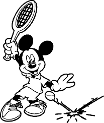 Awesome Mickey Tennis Splash Tennis Ball Coloring Page Coloring Pages Coloring Pages For Boys Coloring Sheets For Kids