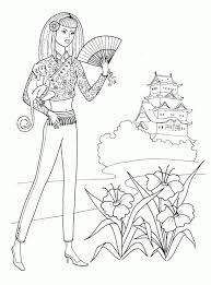 Try all cute girls coloring pages for paint by number in our coloring game: Chinese Teenage Girl Coloring Page Free Printable Coloring Pages For Kids