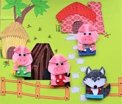 Not By The Hair Of My Chinny Chin Chin Song Little Pig Little Pig Let Me In Not By The Hair Of My Chinny Chin Chin You Will Surely Want To Let In These Little Pigs And The Big Bad W Felt