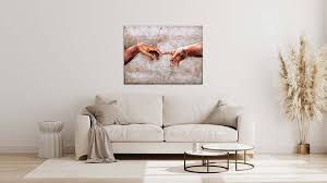 Metalltavla 'Michelangelos Adam' köpa