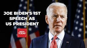 A great speech needs a unifying theme that is clear and plainly spoken. Us President Joe Biden Says This Is America S Day Democracy Has Prevailed Biden S Full Speech Youtube