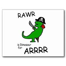 Rawr Pirate Dinosaur Dinosaur Rawr Thomas Birthday