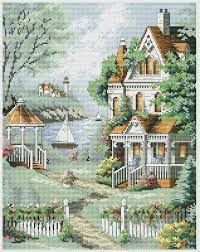 Get unlimited access to hundreds of free patterns. Cove Haven 5 Cross Stitch Landscape Cross Stitch House Funny Cross Stitch Patterns