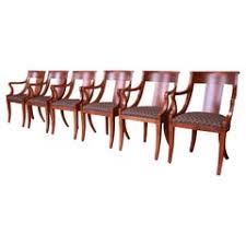 Large solid cherry wood dining set with table and 6 chairs. Cherry Dining Room Chairs 107 For Sale At 1stdibs