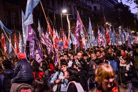 Argentina's protest condemning gender violence also extended far beyond the country's capital, as did the twitter campaign. Verso