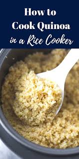 How To Cook Quinoa In A Rice Cooker Sweetpeasandsaffron Com Recipe How To Cook Quinoa Quinoa In Rice Cooker Rice Cooker Recipes