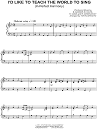 Check spelling or type a new query. I D Like To Teach The World To Sing Sheet Music 5 Arrangements Available Instantly Musicnotes