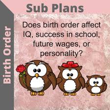Birth Order Characteristics Chart Pdf Birth Order Worksheets Teaching Resources Teachers Pay Teachers