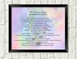 47 rainbow bridge poems ranked in order of popularity and relevancy. Rainbow Bridge Pet Memorial Keychain Cat Or Dog Personalized Free 9 95 Picclick