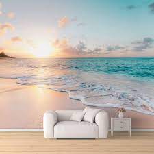 Page 18 for sunset wallpapers in ultra hd or 4k. Amazon Com Signford Wall Mural Romantic Beach Removable Wallpaper Wall Sticker For Bedroom Living Room 66x96 Inches Everything Else