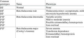 It is found predominantly in people of southeast asian and african descent. 2 Common Genotypes And Basic Classification Of Beta Thalassemia Download Table