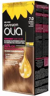With hints of darker colors like chestnut, caramel, and brown. Garnier Olia Permanent Hair Color 7 0 Dark Blonde Hair Dye Permanent Hair Color Dark Blond
