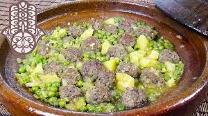 Tajine De Kefta Aux Petits Pois Et Pommes De Terre Youtube