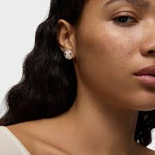 Silver Camille Earrings with Rose Quartz Size U