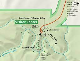 Walnut Canyon Trail Map Explore Ancient Cliff Dwellings At Walnut Canyon National Monument - Az  Wonders