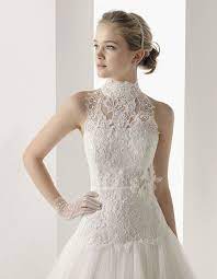 Rosa Clara Bridal Wedding Dress With Lace Choker Collar Kleid Hochzeit Hochzeitskleid Spitze Kleider Hochzeit