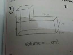 Cara menghitung volume bangun ruang sisi datar. Volume Bangun Ruang Gabungan Balok 5 Kubus 15 Brainly Co Id