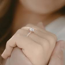 Ava French Set Solitaire Engagement Ring Setting Only Engagement Ring Settings Only Thin Diamond Band Engagement Rings