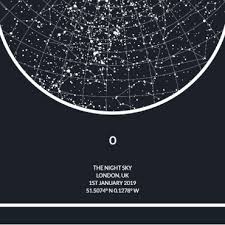 Recreate the night sky as it appeared the night of your most significant events. The Night Sky The Original Custom Star Map With Over 25 000 Reviews