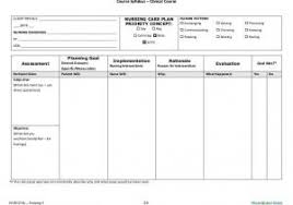 It includes a full history, reason for admission, and the veterinary procedures that are expected to be carried out at that time. Blank Nursing Care Plan Template Zomya