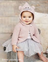 Any of these would be perfect if you are looking to make a knitted baby shower. Hooded Jacket Knitting Pattern Free
