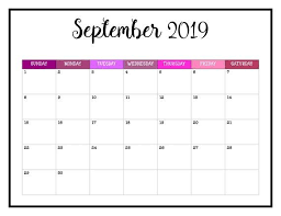2019 Printable Calendar 2019 Wall Calendar Pages Crazy Colorful Fun Calendar Big Happy Planner Insert Calendar Printables Calendar Pages September Calendar