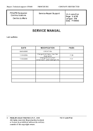 PHILIPS 760-CT7608 SM Service Manual ...