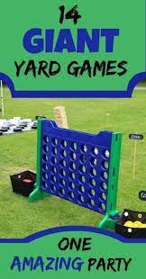 Diy 14 Giant Yard Games For One Amazing Party Giant Yard Games Yard Games Backyard Games