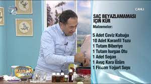 Sac Beyazlamasini Engelleyen Dogal Kur Tarifi Youtube