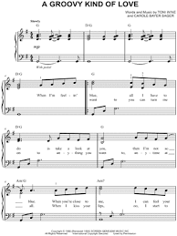 Phil Collins A Groovy Kind Of Love Sheet Music Easy Piano In G Major Download Print Sheet Music Easy Piano Download Sheet Music