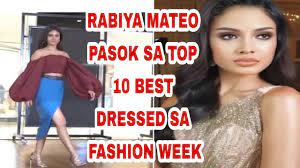 She grew up listening to eminem and it helped her speak faster and more clearly. Rabiya Mateo Pasok Sa Top 10 Best Dressed Sa Fashion Home Week Youtube