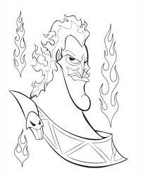 Hades Coloring Page Disney Villains Coloring Pages Online Wallpaper Disney Tattoos Disney Coloring Pages Coloring Books