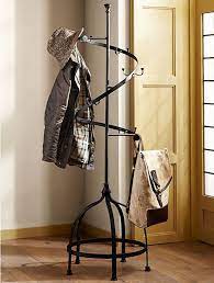 Heavy Metal Home 30 Ways To Rock Metal Decor Standing Coat Rack Diy Hat Rack Coat Rack Ikea