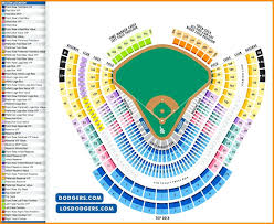 Described Los Angeles Dodgers Stadium Seating Chart Los