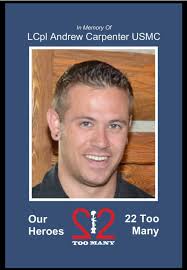 Wearing blue to remember fallen veterans