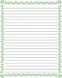 This is a practice writing and fun art activity. Free Printable Stationery For Kids Free Lined Kids Writing Paper Writing Paper Printable Handwriting Paper Kindergarten Writing Paper