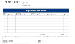 Sample Reimbursement Forms Free Mileage Form Company Claim Template ...