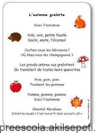 Paroles De La Comptine L Automne Grelotte Voici L 39 Automne Vole Vole Pet Automne Comptine French Poems French Teaching Resources Teaching French